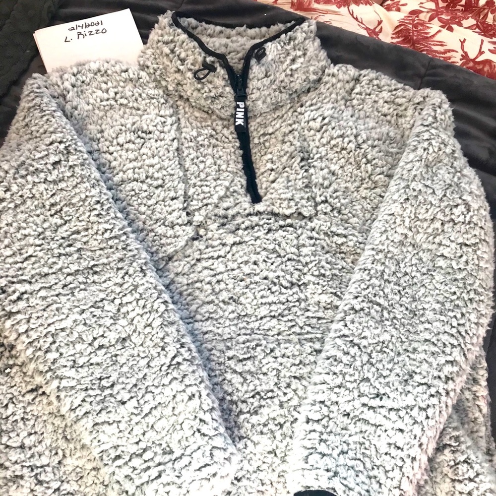 Victoria Secret Pink 1/4 Zip Sherpa